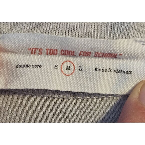 Double Zero Women Grey Modal Midi Dress Med Minimalist Cottagecore Balletcore - Picture 4 of 8